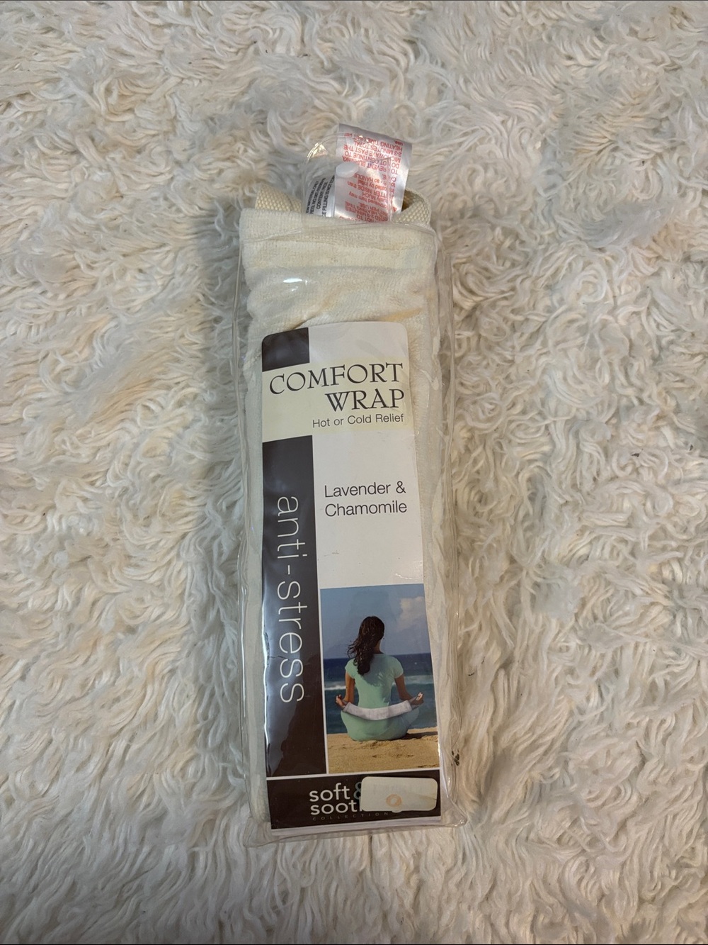 Anti-Stress Lavender & Chamomile Heat/Cold Wrap - Cream